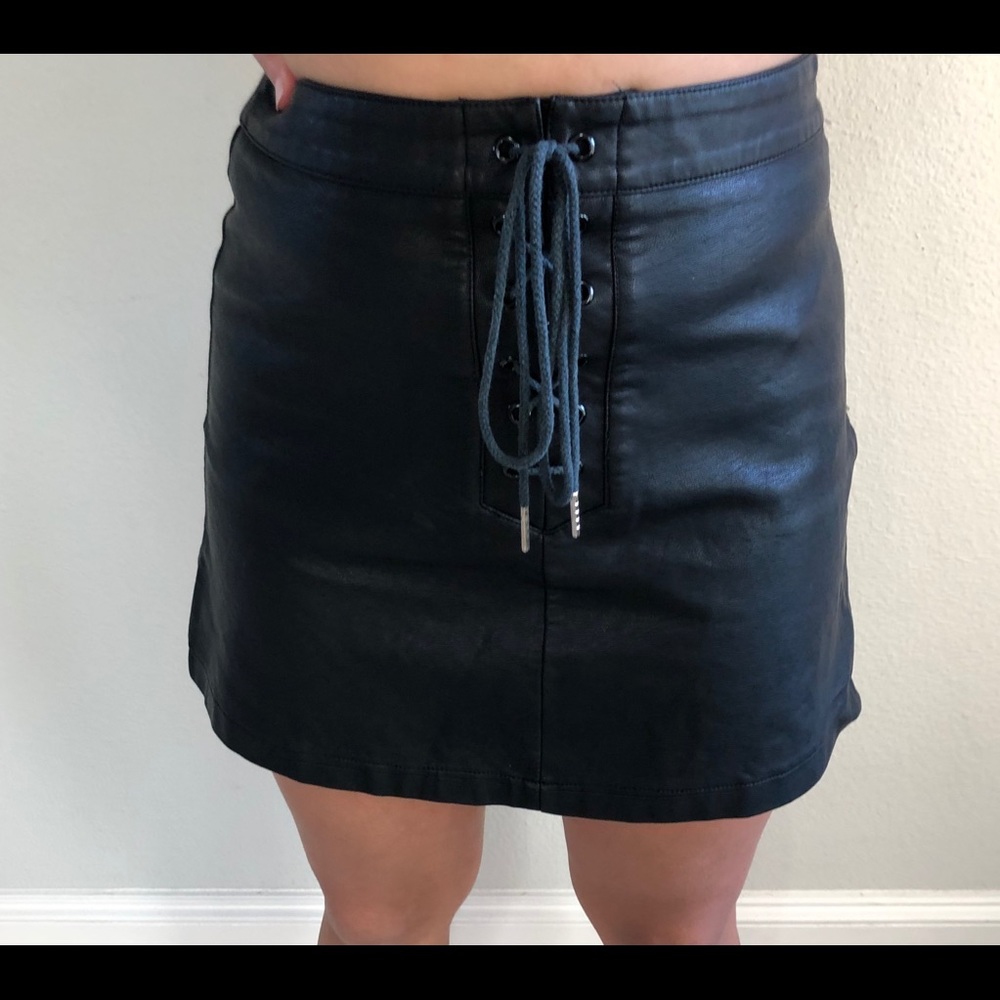 Leather skirt